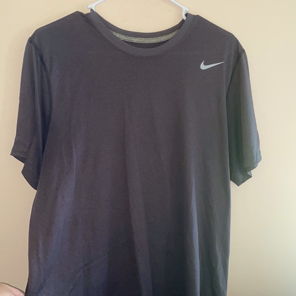 Grey dri fit nike shirt large